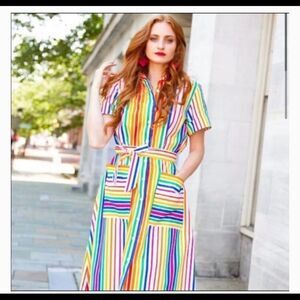 🌸 Christopher John Rogers Candy Cane Stripe Dress (AA4)